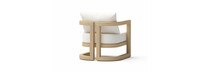 Sarpa Acacia Wood Outdoor Patio Club Chair - Linen White