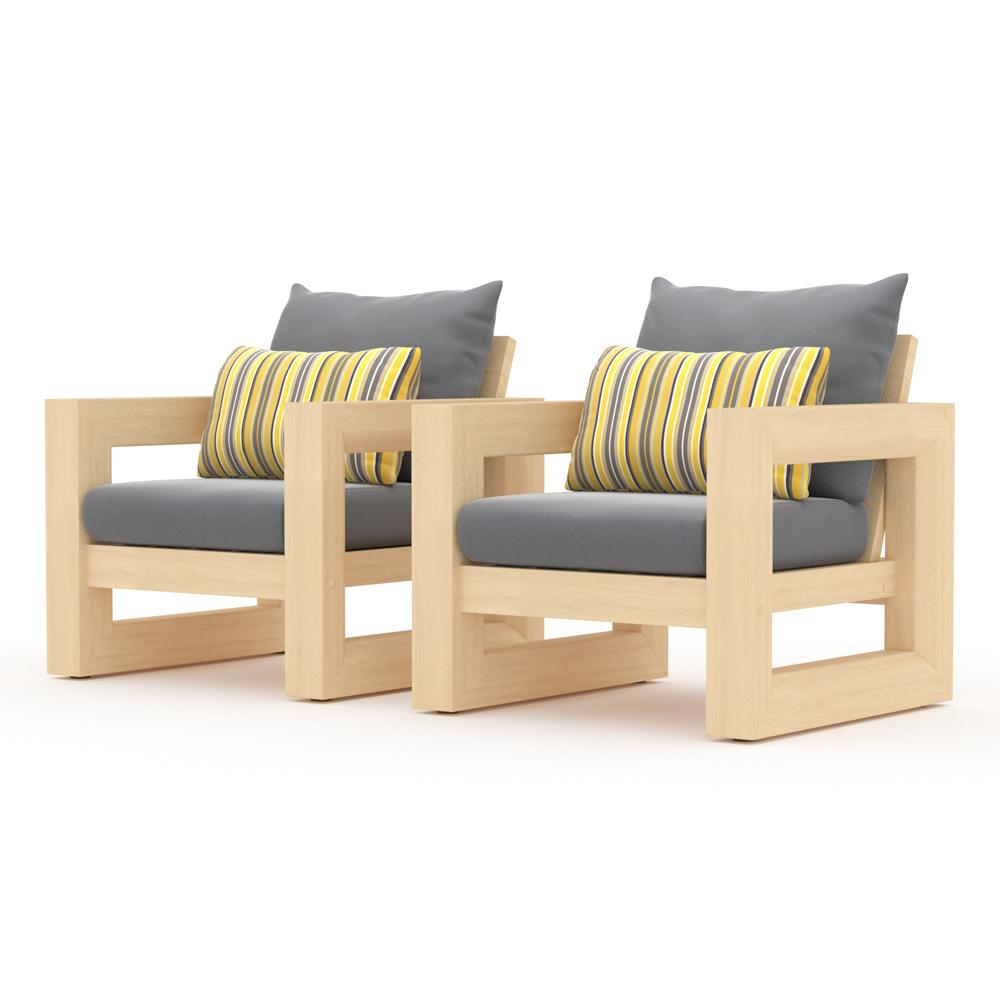 Benson™ Club Chairs - Charcoal Gray