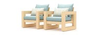 Benson™ Club Chairs - Spa Blue