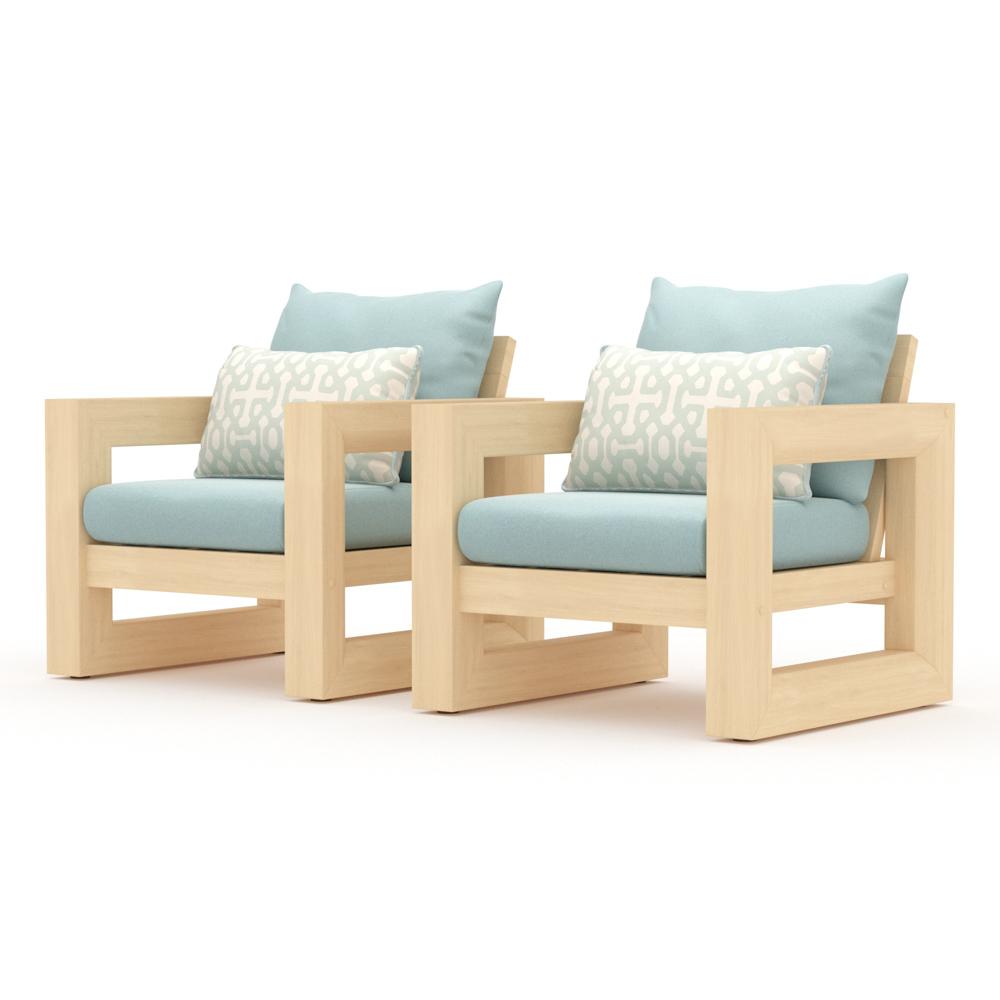 Benson™ Club Chairs - Spa Blue