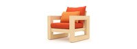 Benson™ Club Chairs - Tikka Orange