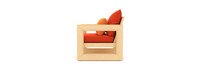 Benson™ Club Chairs - Tikka Orange
