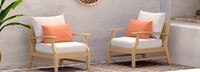 Kooper™ Set of 2 Sunbrella® Outdoor Club Chairs - Bliss Ink