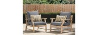 Kooper™ Set of 2 Sunbrella® Outdoor Club Chairs - Bliss Ink