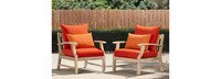 Kooper™ Set of 2 Sunbrella® Outdoor Club Chairs - Bliss Ink