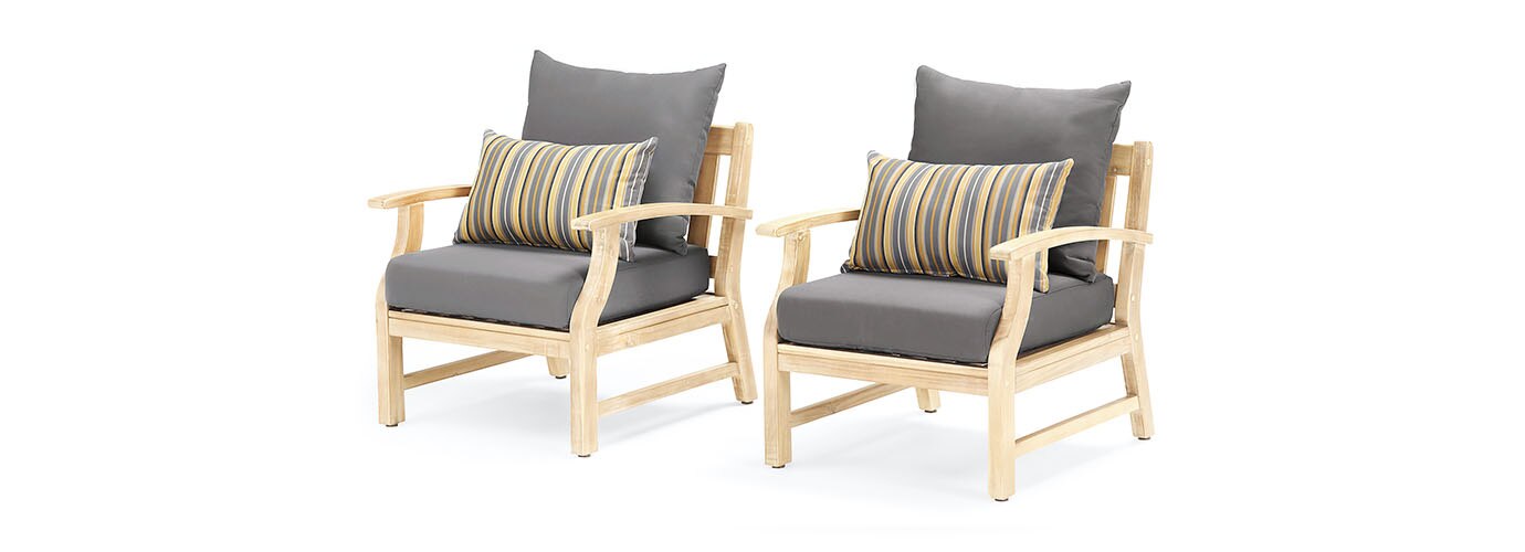Kooper Set of 2 Outdoor Club Chairs