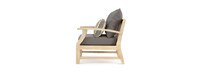 Kooper™ Set of 2 Sunbrella® Outdoor Club Chairs - Charcoal Gray