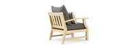 Kooper™ Set of 2 Sunbrella® Outdoor Club Chairs - Charcoal Gray