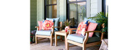 Kooper™ Set of 2 Sunbrella® Outdoor Club Chairs - Charcoal Gray