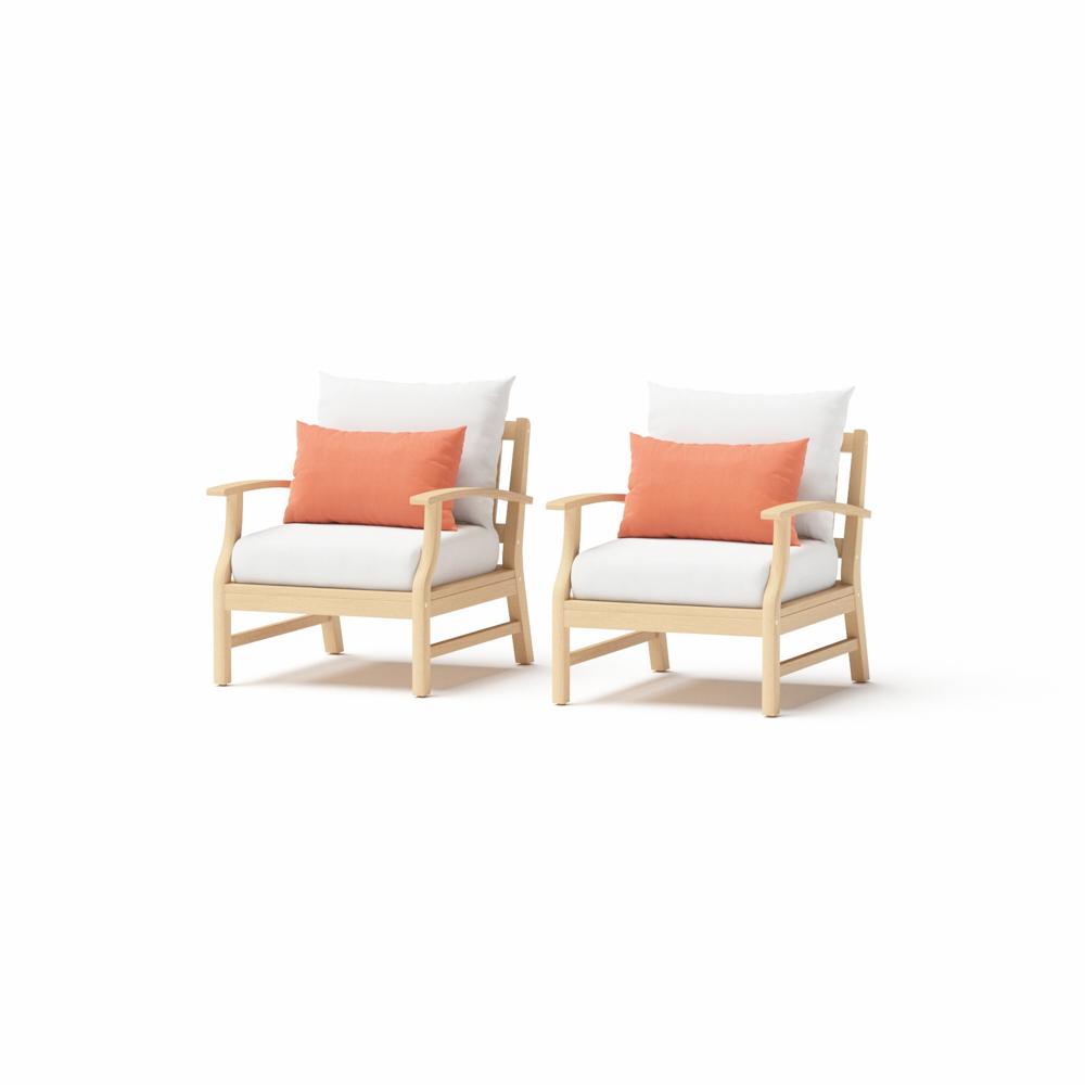 Kooper™ Club Chairs - Cast Coral