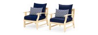 Kooper™ Set of 2 Sunbrella® Outdoor Club Chairs - Navy Blue
