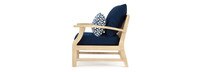 Kooper™ Set of 2 Sunbrella® Outdoor Club Chairs - Navy Blue