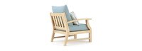 Kooper™ Set of 2 Sunbrella® Outdoor Club Chairs - Spa Blue