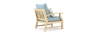 Kooper™ Set of 2 Sunbrella® Outdoor Club Chairs - Spa Blue