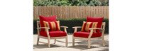 Kooper™ Set of 2 Sunbrella® Outdoor Club Chairs - Spa Blue