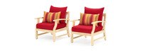 Kooper™ Club Chairs - Sunset Red