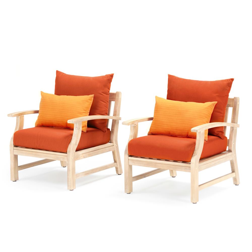 Kooper™ Club Chairs - Tikka Orange