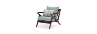Vaughn™ Set of 2 Outdoor Club Chairs - Bliss Blue