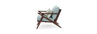 Vaughn™ Set of 2 Outdoor Club Chairs - Bliss Blue