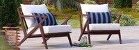 Vaughn™ Set of 2 Outdoor Club Chairs - Cast Coral