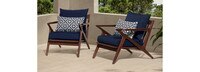 Vaughn™ Set of 2 Outdoor Club Chairs - Cast Coral
