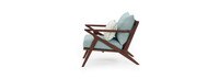 Vaughn™ Set of 2 Outdoor Club Chairs - Spa Blue