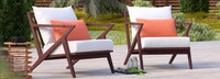 Vaughn™ Set of 2 Outdoor Club Chairs - Spa Blue