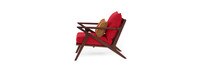 Vaughn™ Set of 2 Sunbrella® Outdoor Club Chairs - Sunset Red