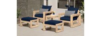 Benson™ 5 Piece Club Chair & Ottoman Set - Tikka Orange