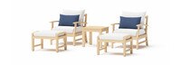 Kooper™ 5 Piece Club Chair & Ottoman Set - Bliss Ink