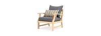 Kooper™ 5 Piece Sunbrella® Outdoor Club Chair & Ottoman Set - Charcoal Gray