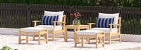 Kooper™ 5 Piece Club Chair & Ottoman Set - Centered Ink