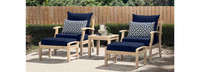 Kooper™ 5 Piece Club Chair & Ottoman Set - Spa Blue