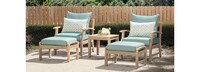Kooper™ 5 Piece Club Chair & Ottoman Set - Tikka Orange