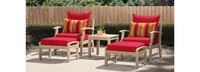 Kooper™ 5 Piece Club Chair & Ottoman Set - Tikka Orange