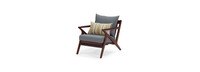 Vaughn™ 5 Piece Outdoor Club Chair and Ottoman Set - Charcoal Gray
