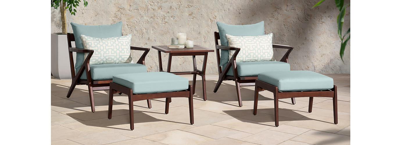 RST Brands Vaughn Club Chair and Ottoman Set - Thumbnail 5