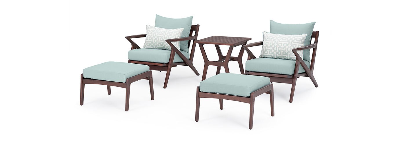 RST Brands Vaughn Club Chair and Ottoman Set - Thumbnail 2