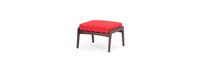 Vaughn™ 5 Piece Outdoor Club Chair and Ottoman Set - Sunset Red
