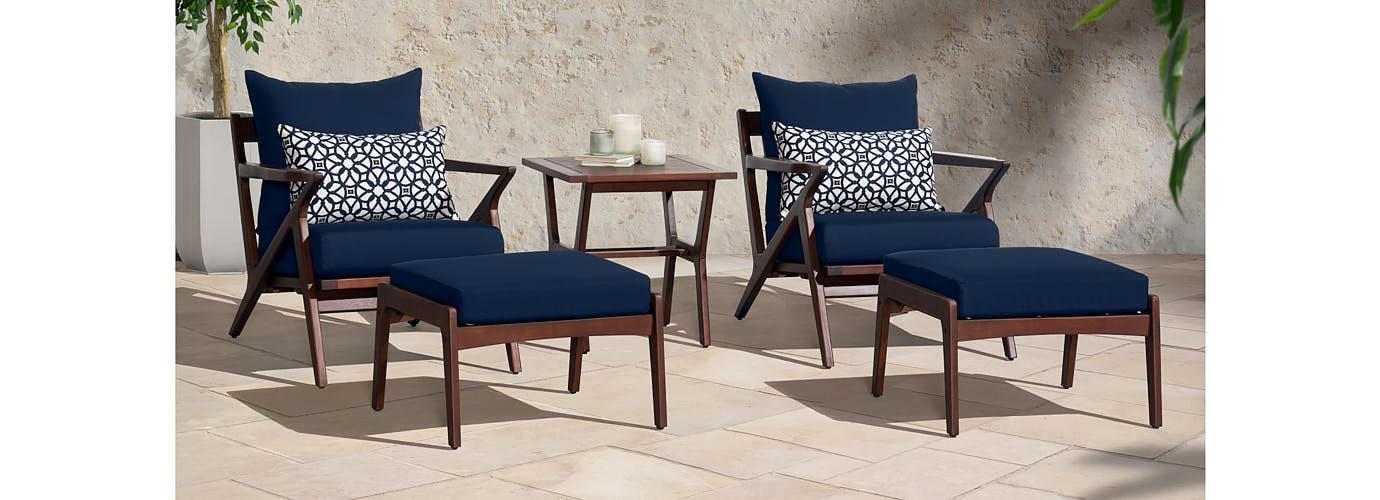 RST Brands Vaughn Club Chair and Ottoman Set - Thumbnail 3