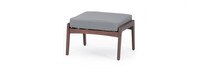 Vaughn™ Set of 2 Outdoor Club Ottomans - Charcoal Gray