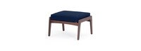 Vaughn™ Set of 2 Outdoor Club Ottomans - Navy Blue