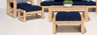 Benson™ Club Ottomans - Bliss Blue