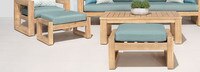 Benson™ Club Ottomans - Bliss Blue