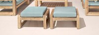 Benson™ Club Ottomans - Bliss Blue
