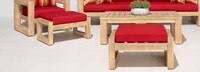 Benson™ Club Ottomans - Bliss Blue