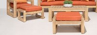 Benson™ Club Ottomans - Bliss Blue