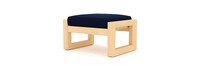 Benson™ Set of 2 Sunbrella® Outdoor Club Ottomans - Navy Blue