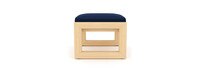 Benson™ Set of 2 Sunbrella® Outdoor Club Ottomans - Navy Blue