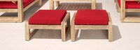 Benson™ Club Ottomans - Spa Blue
